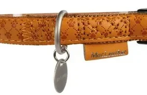 Zolux Obroża regulowana Mac Leather 15mm Żółta [522035JA]