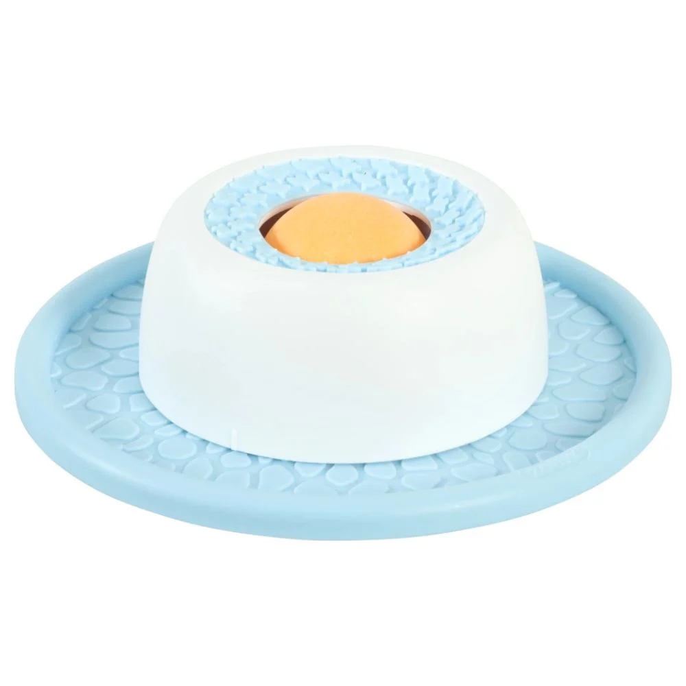 ZOLUX SWEETIES – miska spowalniająca dla psa, interaktywna, 14,5 × 10 × 6,5 cm, niebieska