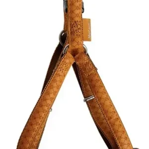 Zolux Szelki regulowane Mac Leather 10mm Żółte [522050JA]