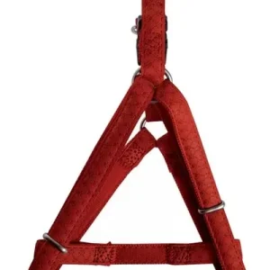 Zolux Szelki regulowane Mac Leather 15mm Czerwone [522055RO]