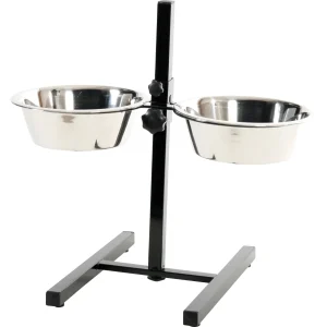 Zolux Zestaw 2 Miski 24,5 cm 2,5 l + Stojak